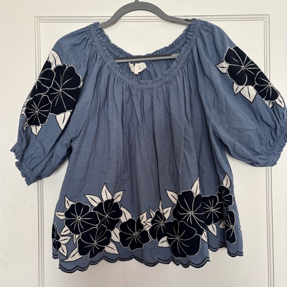 The Great Floral Embroidered Women's Top